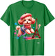 French Paris Eiffel Tower Fashion Toy Poodle Paris Puppy T-Shirt - T-Shirt | Irish Green