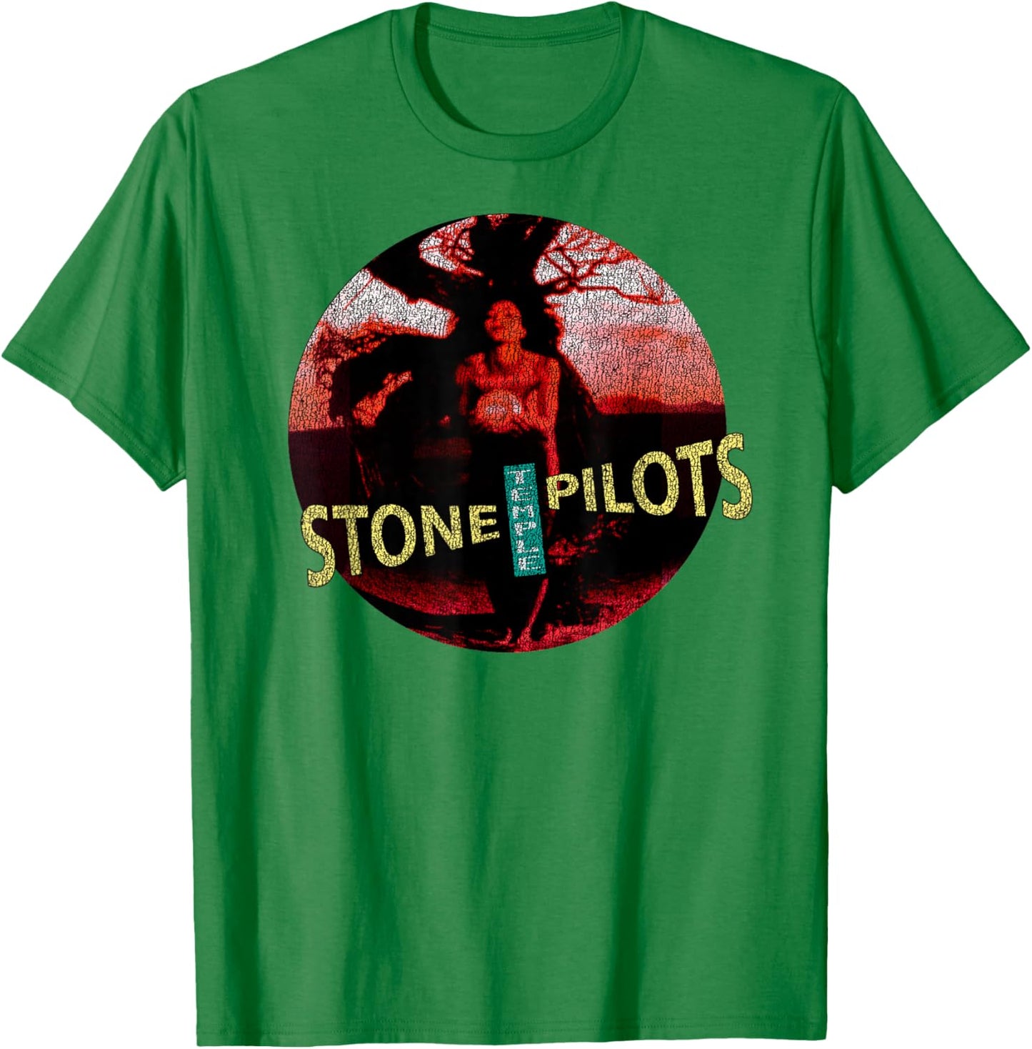 Stone Temple Pilots – Core Circle on Silver T-Shirt - T-Shirt | Irish Green