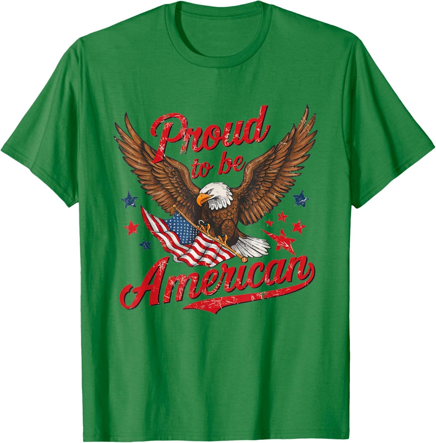 Retro Proud To Be An American 4th Of July Toddler Kids T-Shirt - T-Shirt | Irish Green
