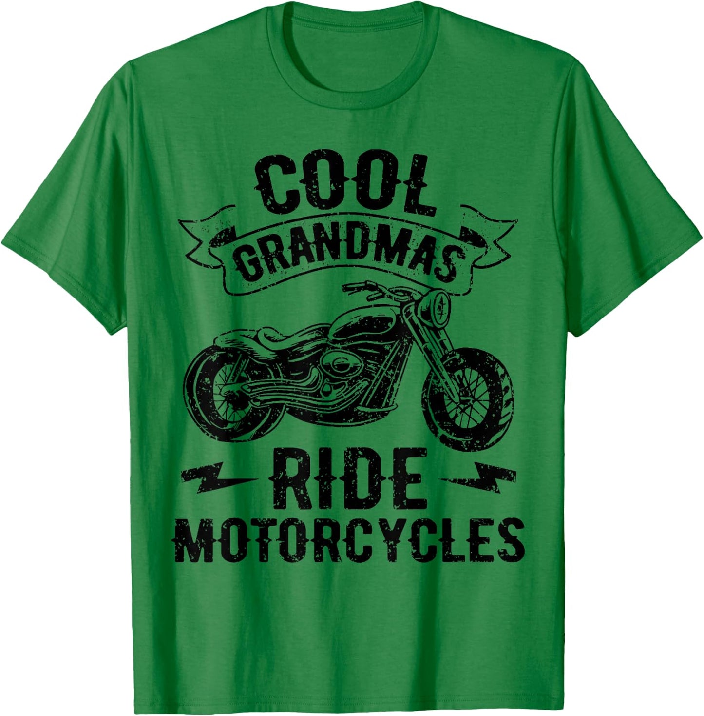 Cool Grandmas Ride Motorcycles Motorcycle Lovers Rider Gift T-Shirt - T-Shirt | Irish Green