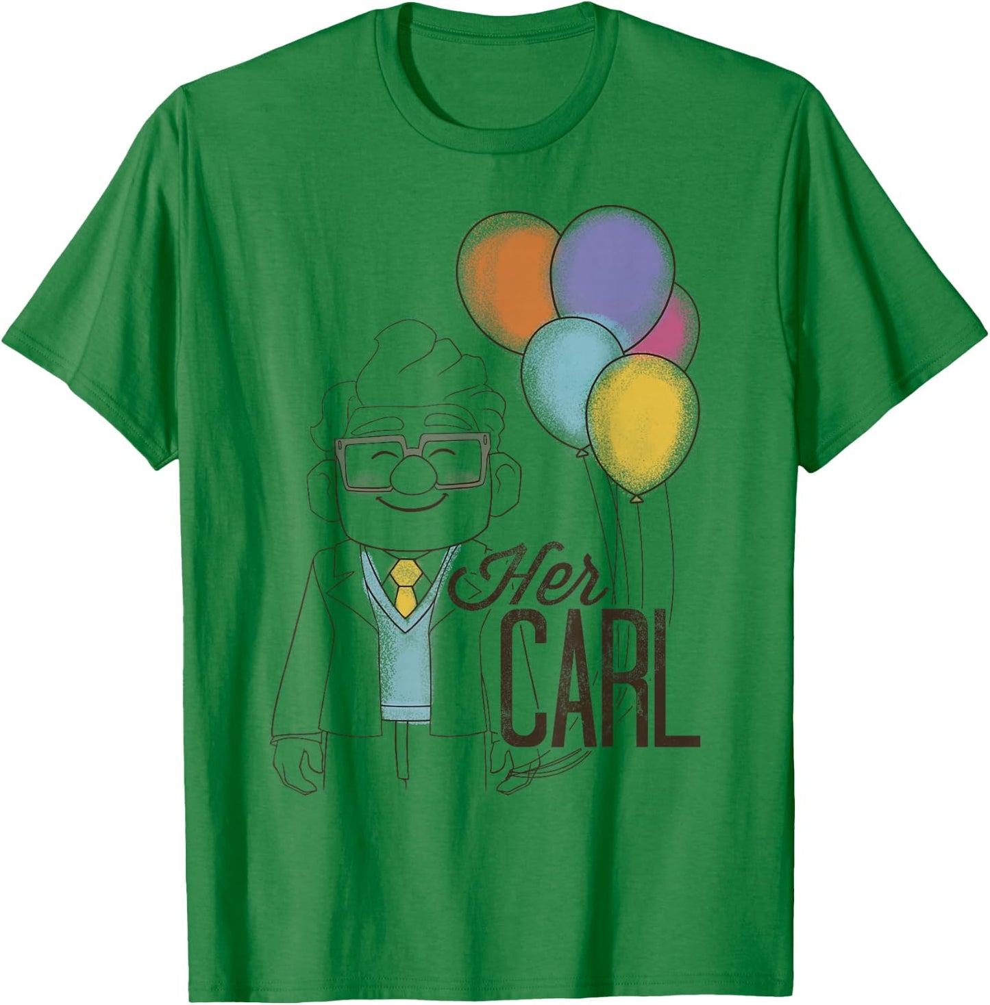 Disney Pixar Up Her Carl Couples Small T-Shirt - T-Shirt | Irish Green