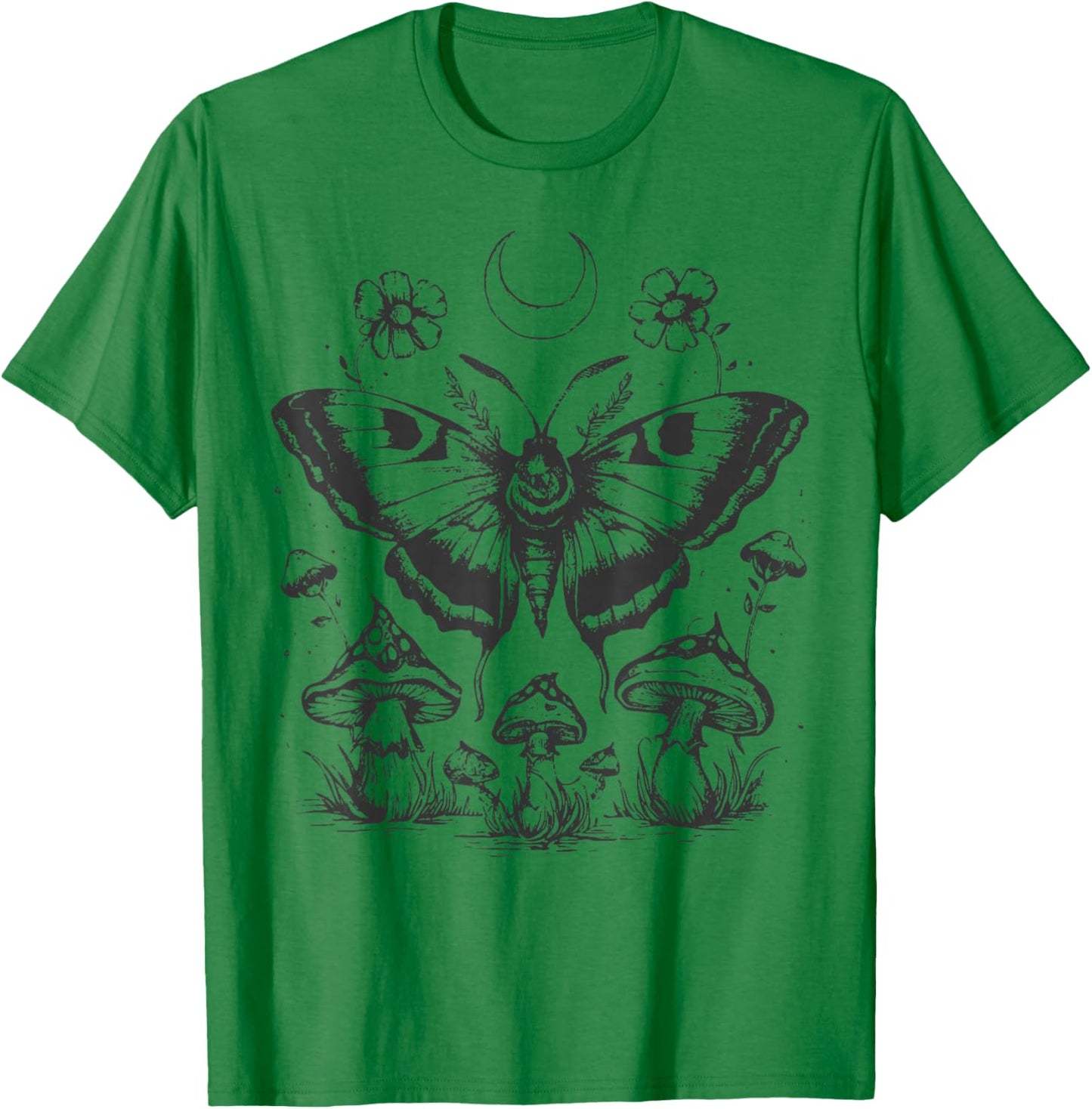 Butterfly Grunge Fairycore Therian Cute Moth Aesthetic Y2K T-Shirt - T-Shirt | Irish Green