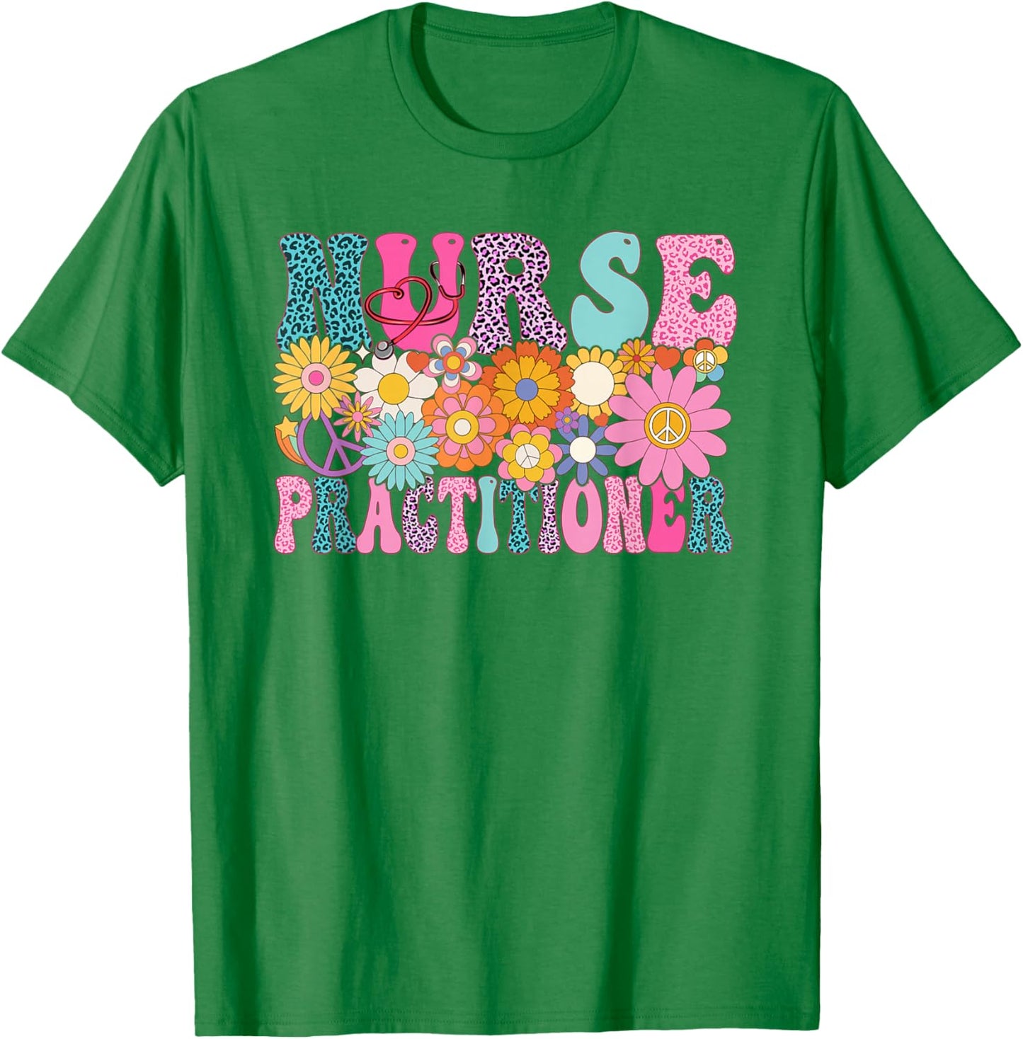 Nurse Practitioner Week Groovy Appreciation Day T-Shirt - T-Shirt | Irish Green