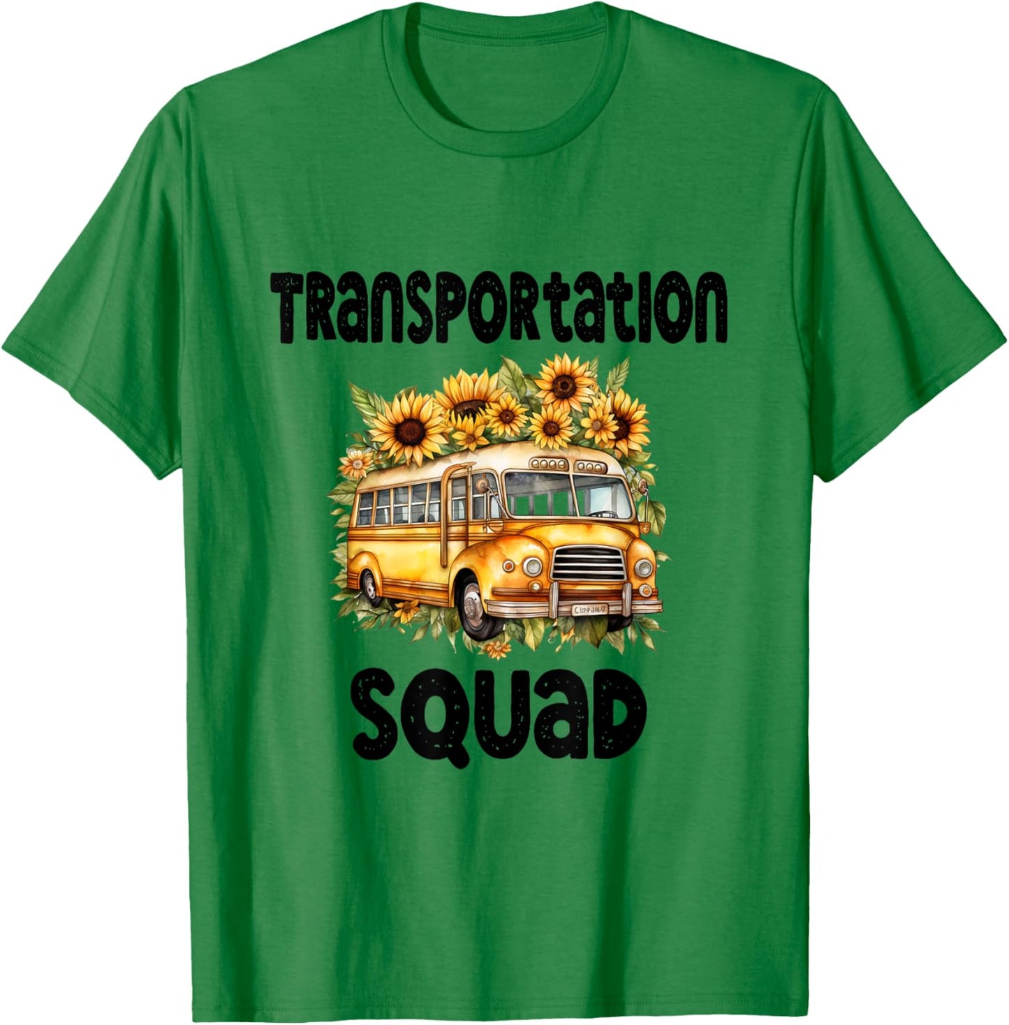 Funny School Bus Driver Back To School Transportation Squad T-Shirt - T-Shirt | Irish Green