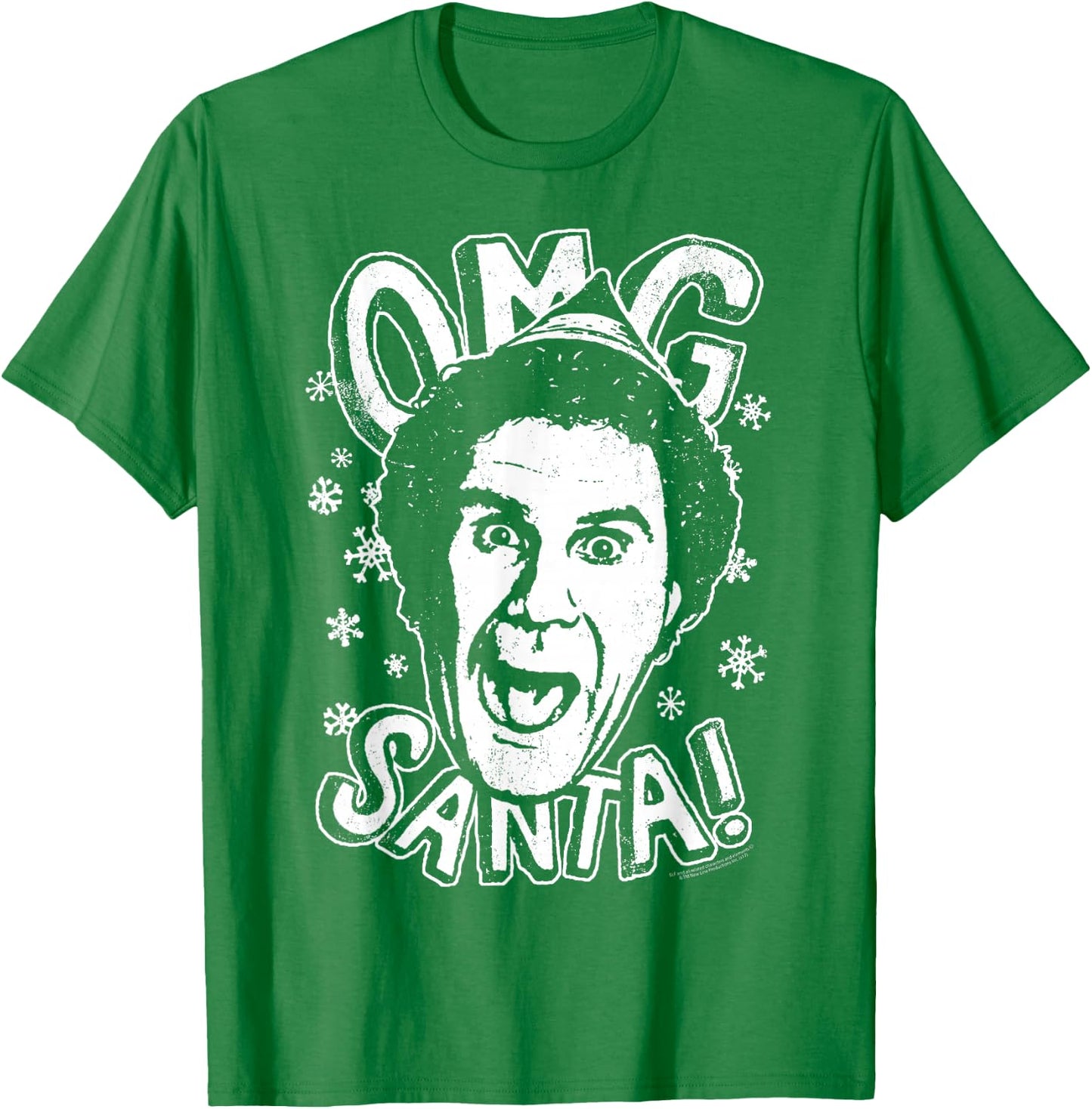 Elf OMG Santa T-Shirt - T-Shirt | Irish Green