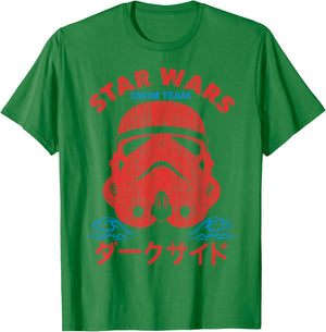 Star Wars Swim Team Stormtrooper Helmet T-Shirt - T-Shirt | Irish Green