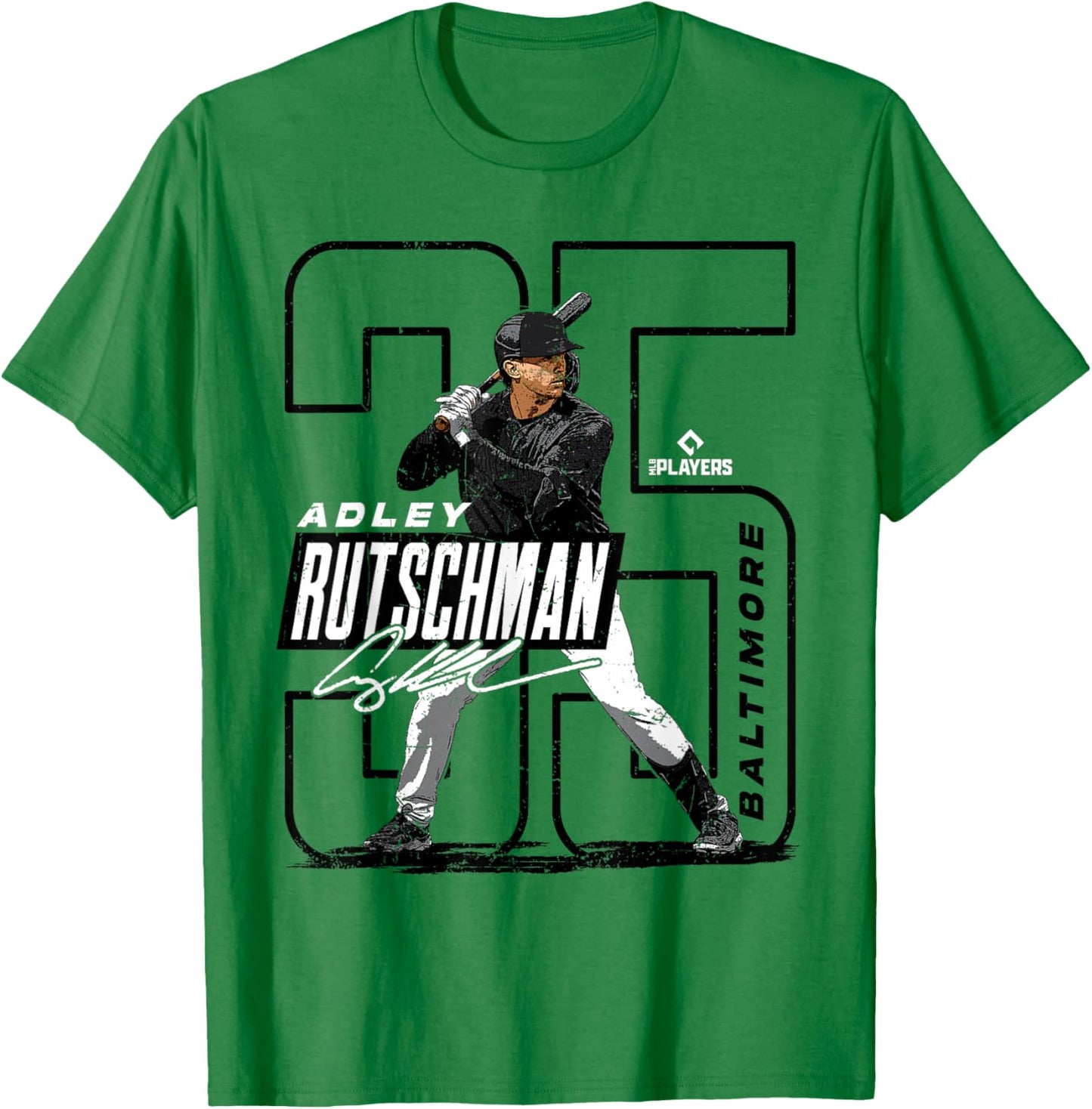 Adley Rutschman | Baltimore MLB Players | MLBRUTS3001-S T-Shirt - T-Shirt | Irish Green