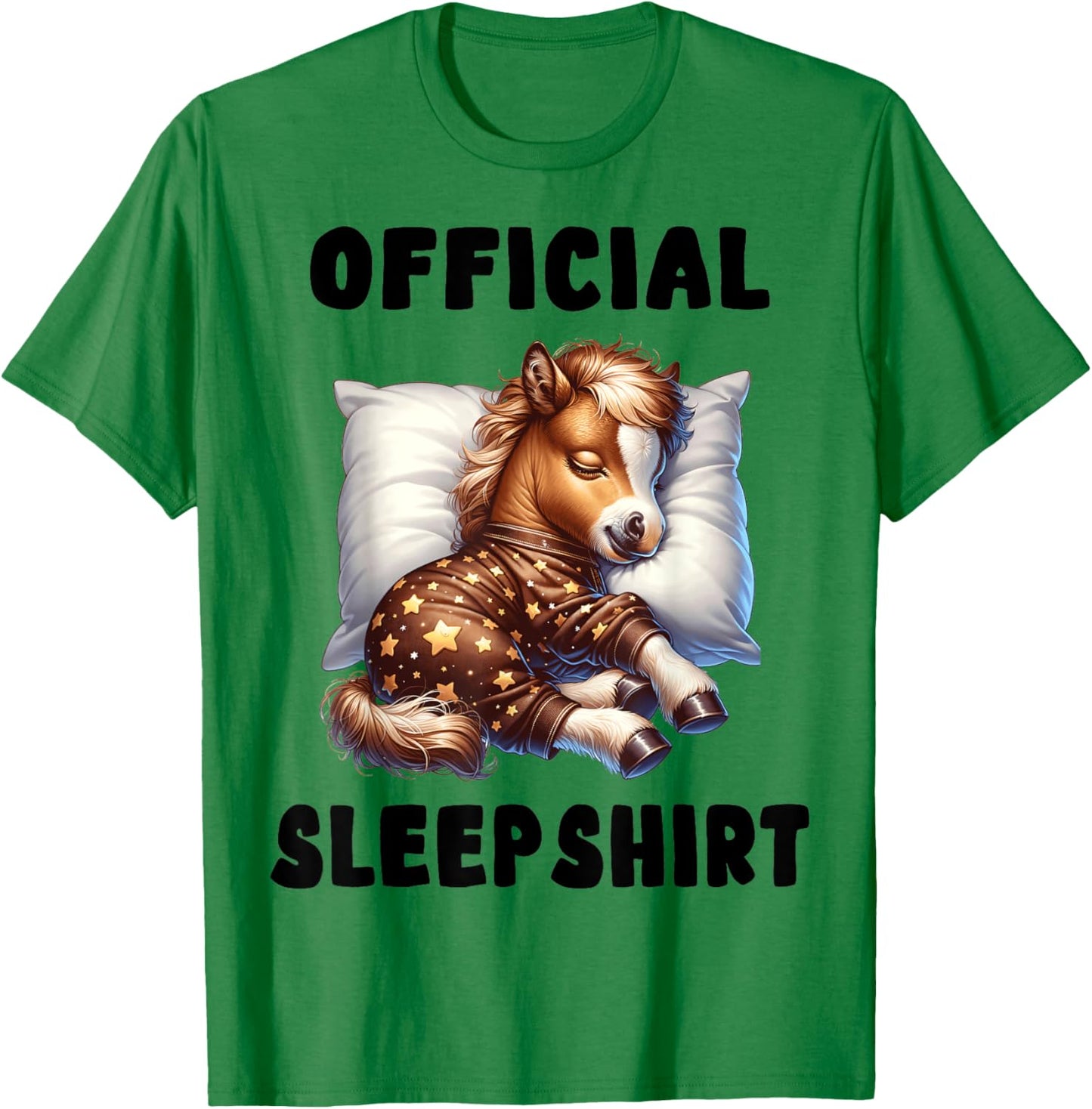 Horse - Official Sleepshirt Pajamas Nightgown T-Shirt - T-Shirt | Irish Green