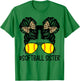 Softball Sister Leopard Messy Bun Softball Sister T-Shirt - T-Shirt | Irish Green