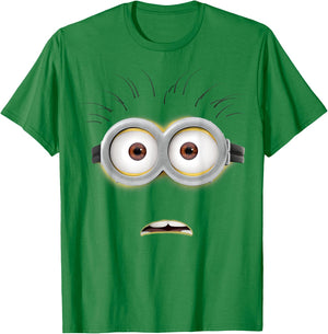 Despicable Me Minions Stunned Face Costume T-Shirt - T-Shirt | Irish Green