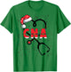 CNA Christmas Heart Certified Nursing Assistant Xmas Party T-Shirt - T-Shirt | Irish Green