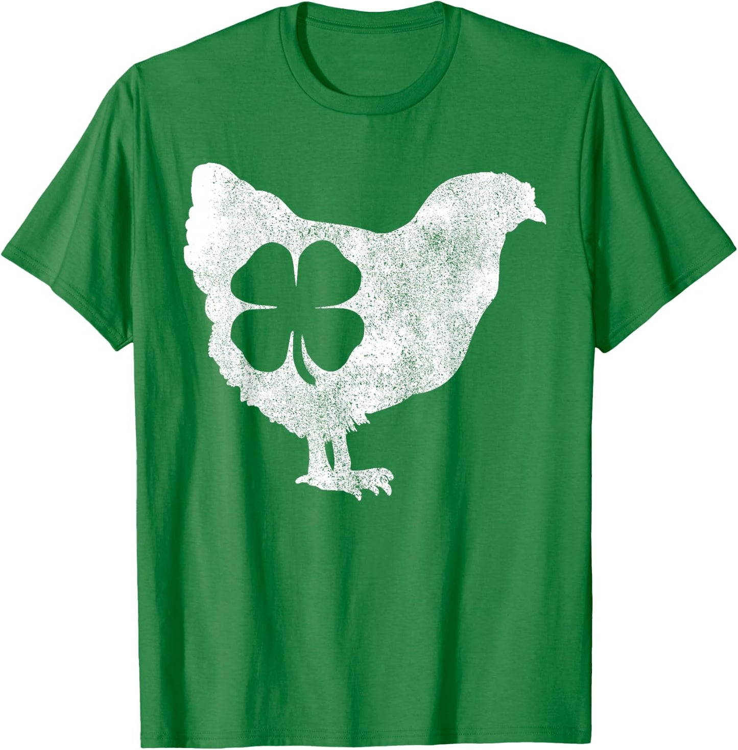 Chicken Bird Hen Shamrock St. Patrick's Day Saint Paddy's T-Shirt - T-Shirt | Irish Green