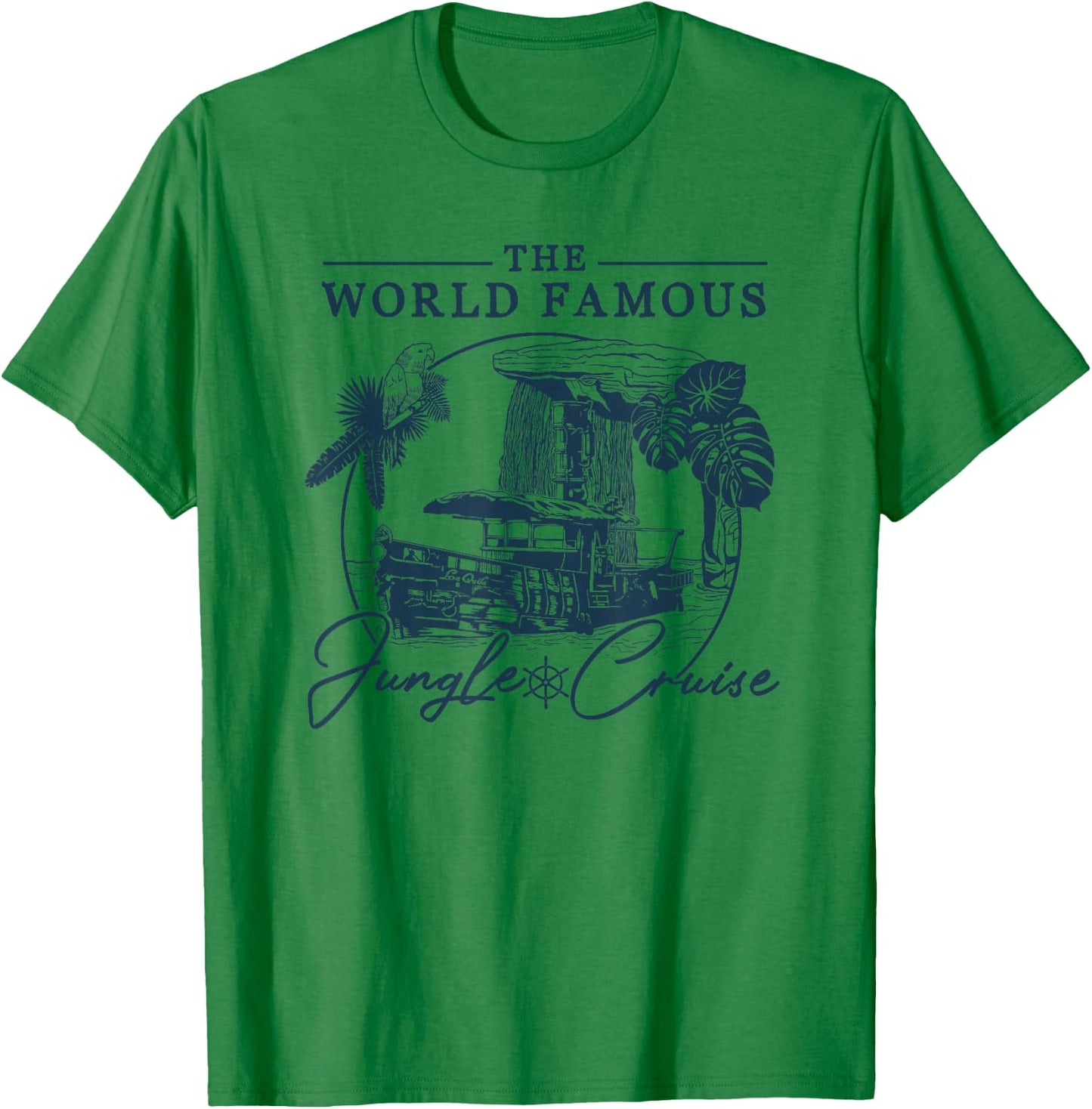 Disney Jungle Cruise World Famous V2 Small T-Shirt - T-Shirt | Irish Green