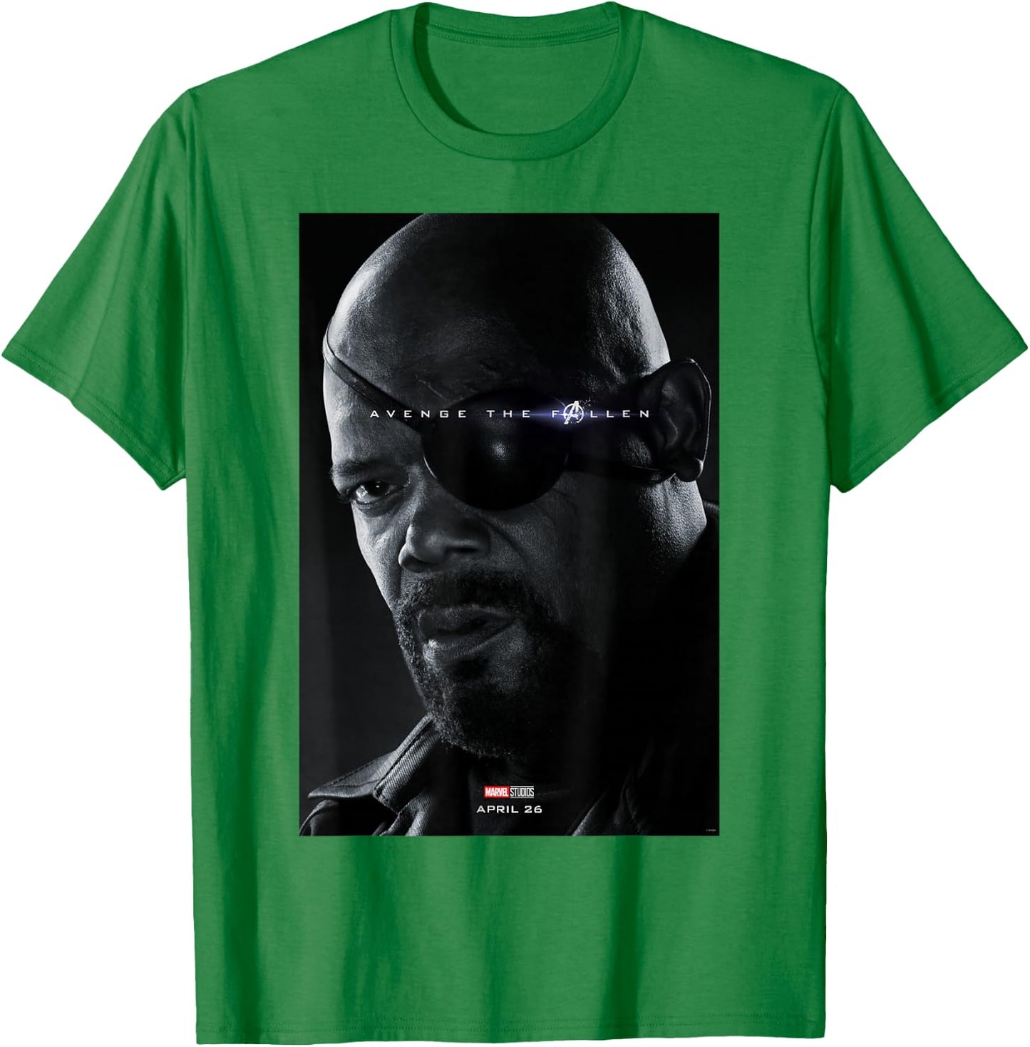 Marvel Avengers Endgame Nick Fury Avenge The Fallen T-Shirt - T-Shirt | Irish Green