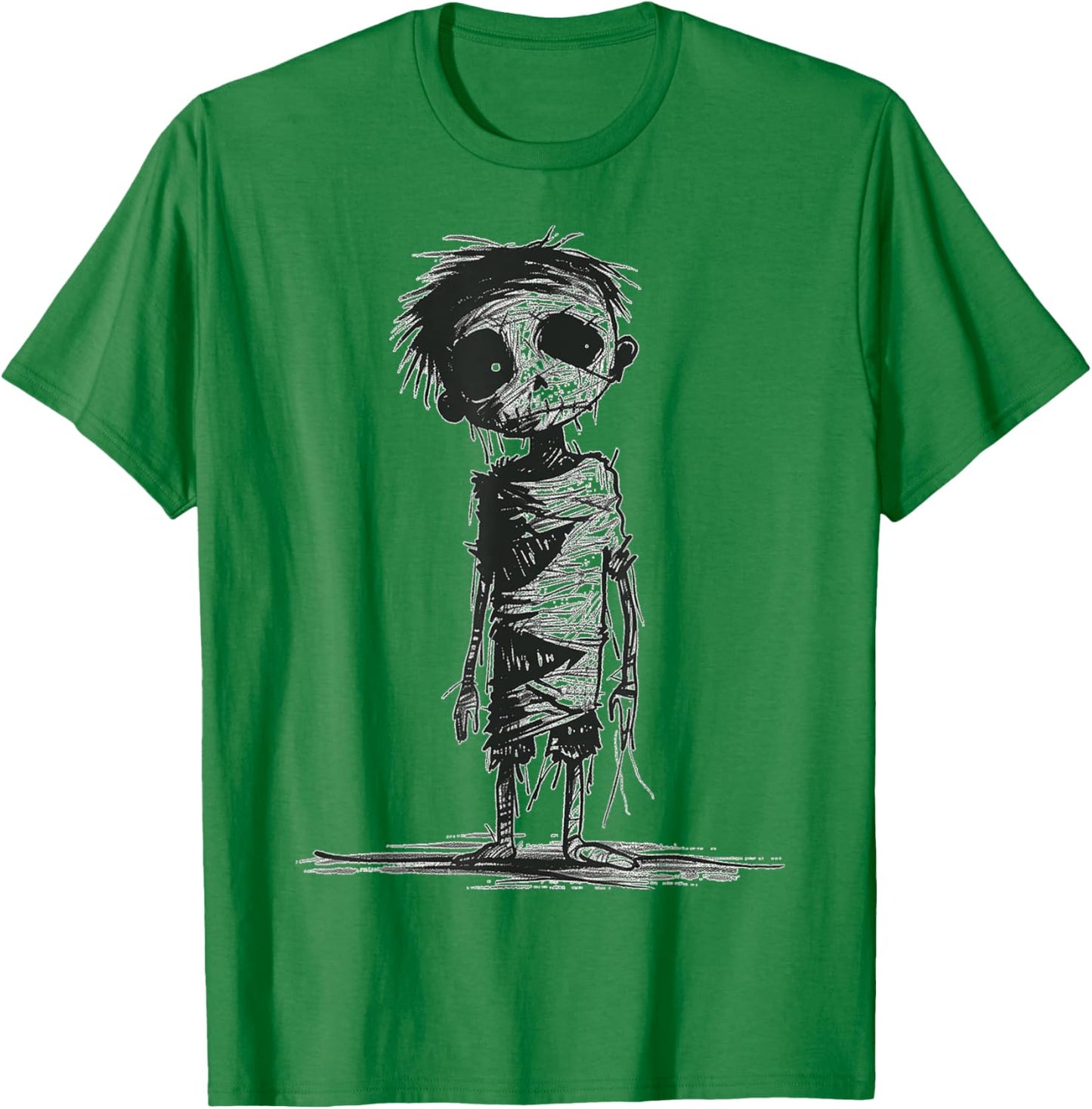 Zombie Costume Halloween Graphic Art Zombie T-Shirt - T-Shirt | Irish Green