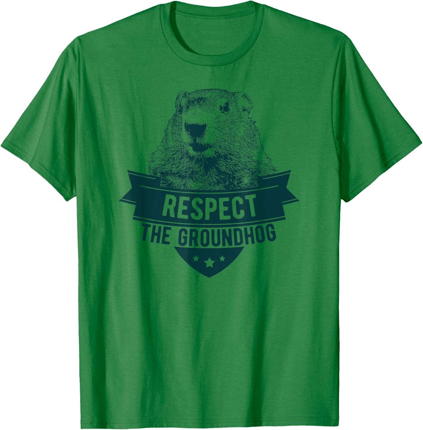 Respect The Groundhog T-Shirt - T-Shirt | Irish Green