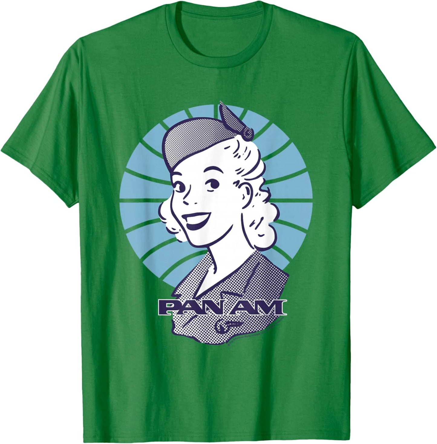 Pan Am Flight Attendant Smile T-Shirt - T-Shirt | Irish Green