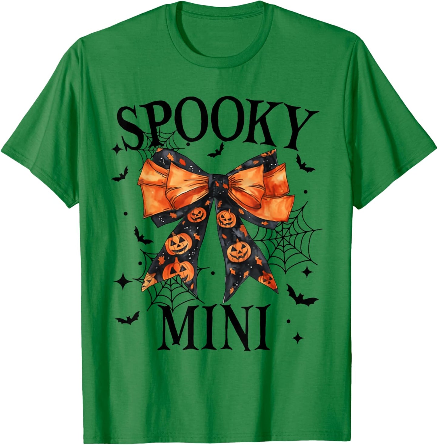 Spooky Mama Mini Coquette Halloween Spooky vibes T-Shirt - T-Shirt | Irish Green