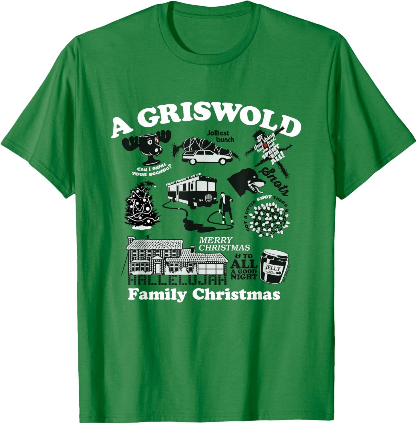 National Lampoon's Christmas Vacation - Item Grid T-Shirt - T-Shirt | Irish Green