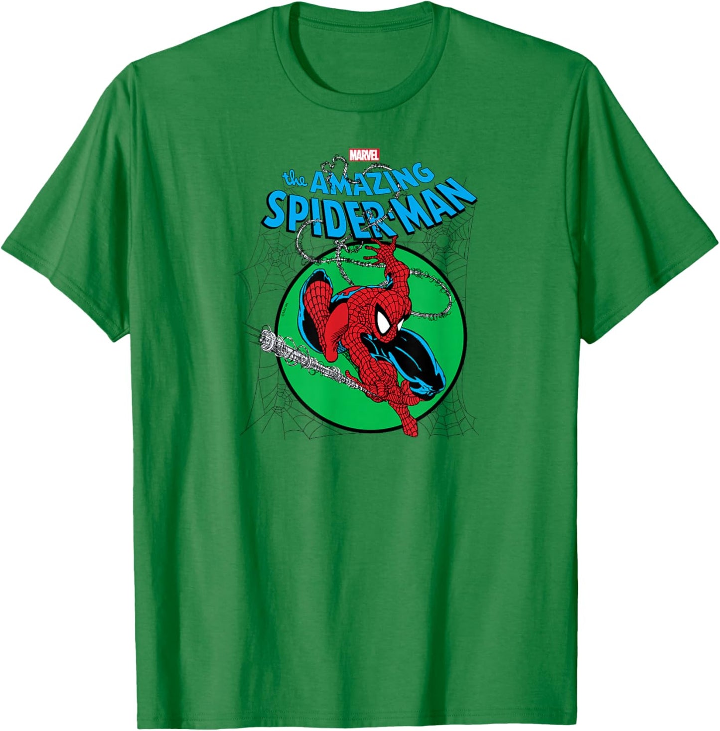 Spider-Man - Green Circle T-Shirt - T-Shirt | Irish Green
