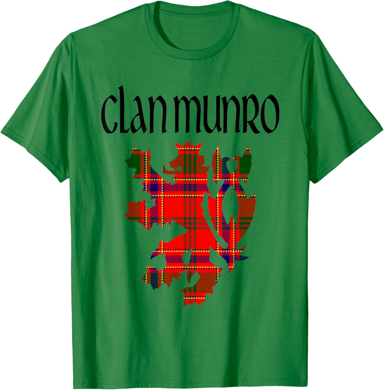 Clan Munro Tartan Scottish Family Name Scotland Pride T-Shirt - T-Shirt | Irish Green