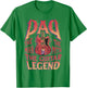 Guitarist Dad Electric Guitar Legend Father's Day Music T-Shirt - T-Shirt | Irish Green
