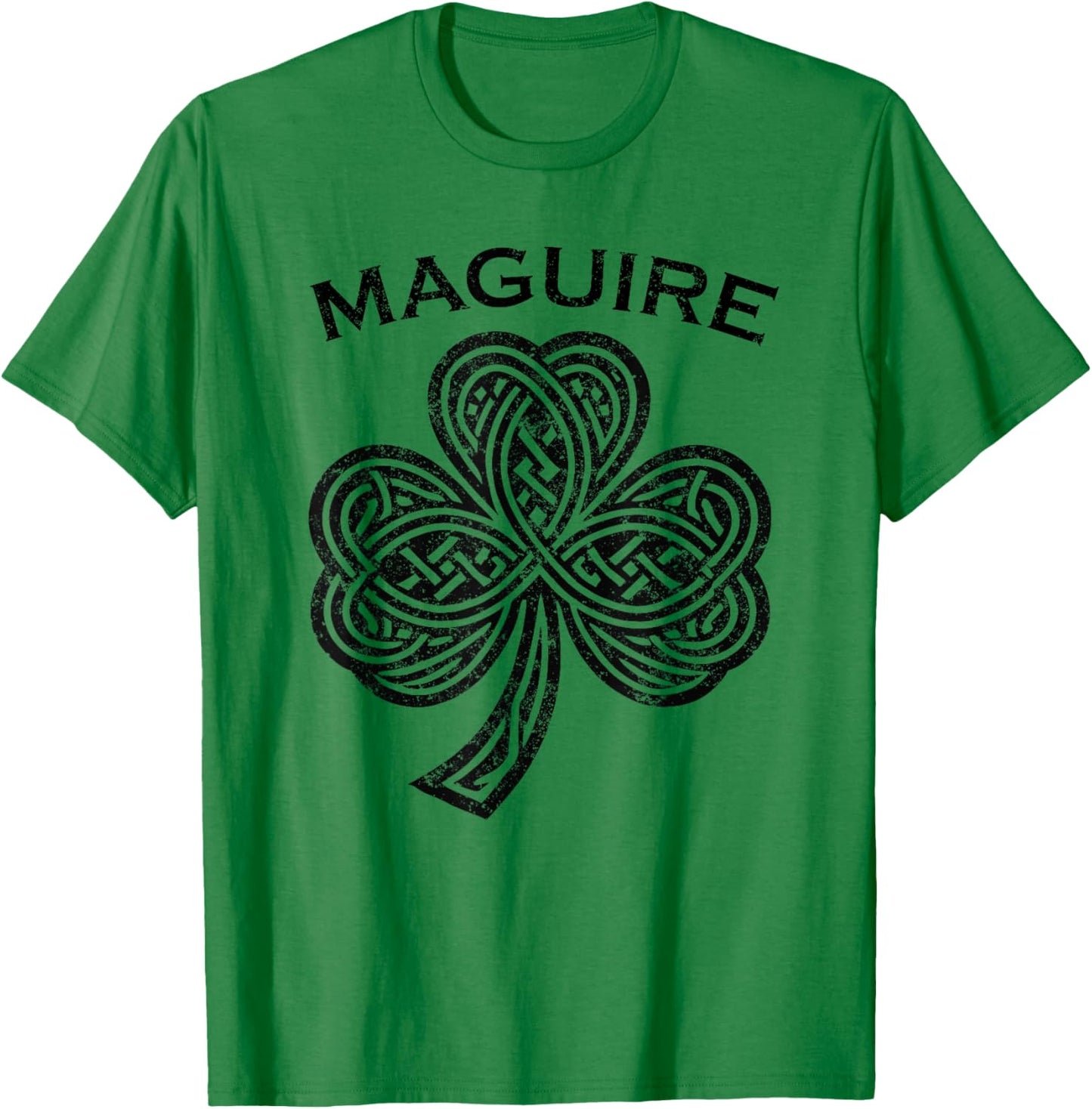 Maguire Family Last Name Irish Ireland Celtic T-Shirt - T-Shirt | Irish Green