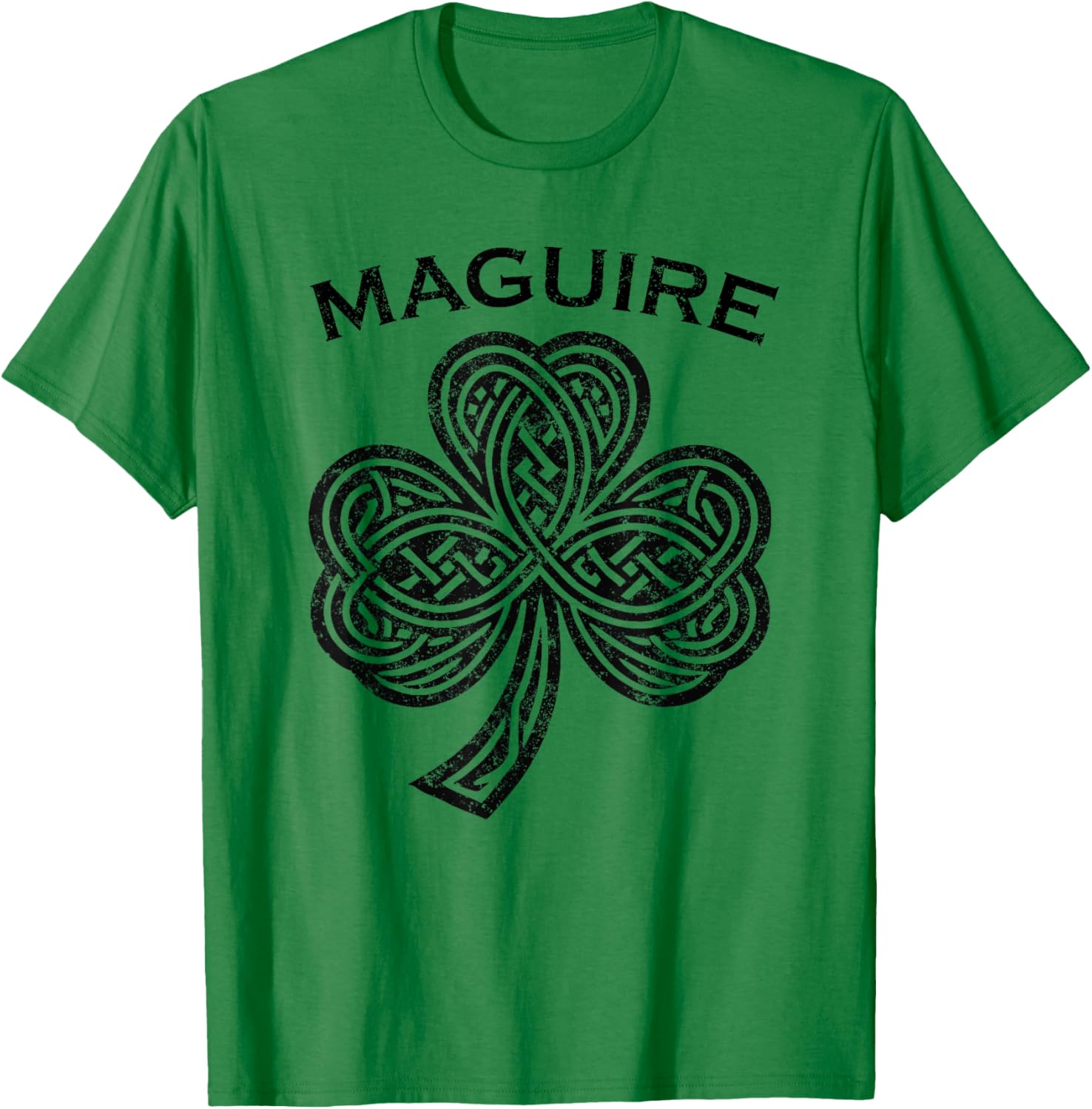 Maguire Family Last Name Irish Ireland Celtic T-Shirt - T-Shirt | Irish Green
