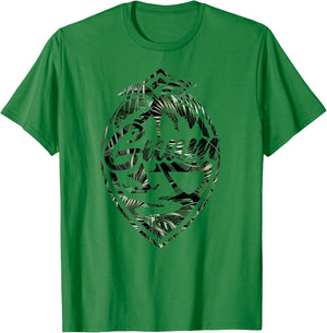 Tropical Palm Guam Seal - Hafa Adai Guam T-Shirt - T-Shirt | Irish Green