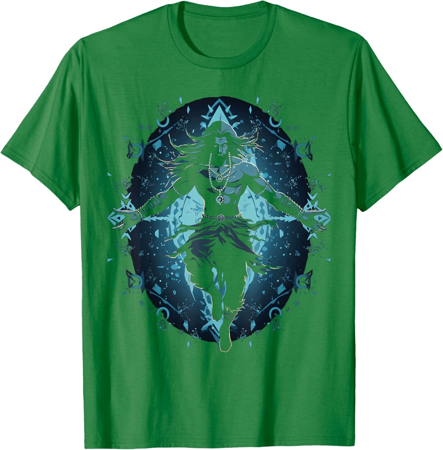 Shiva spiritual hindu god tandava dance yoga meditation T-Shirt - T-Shirt | Irish Green