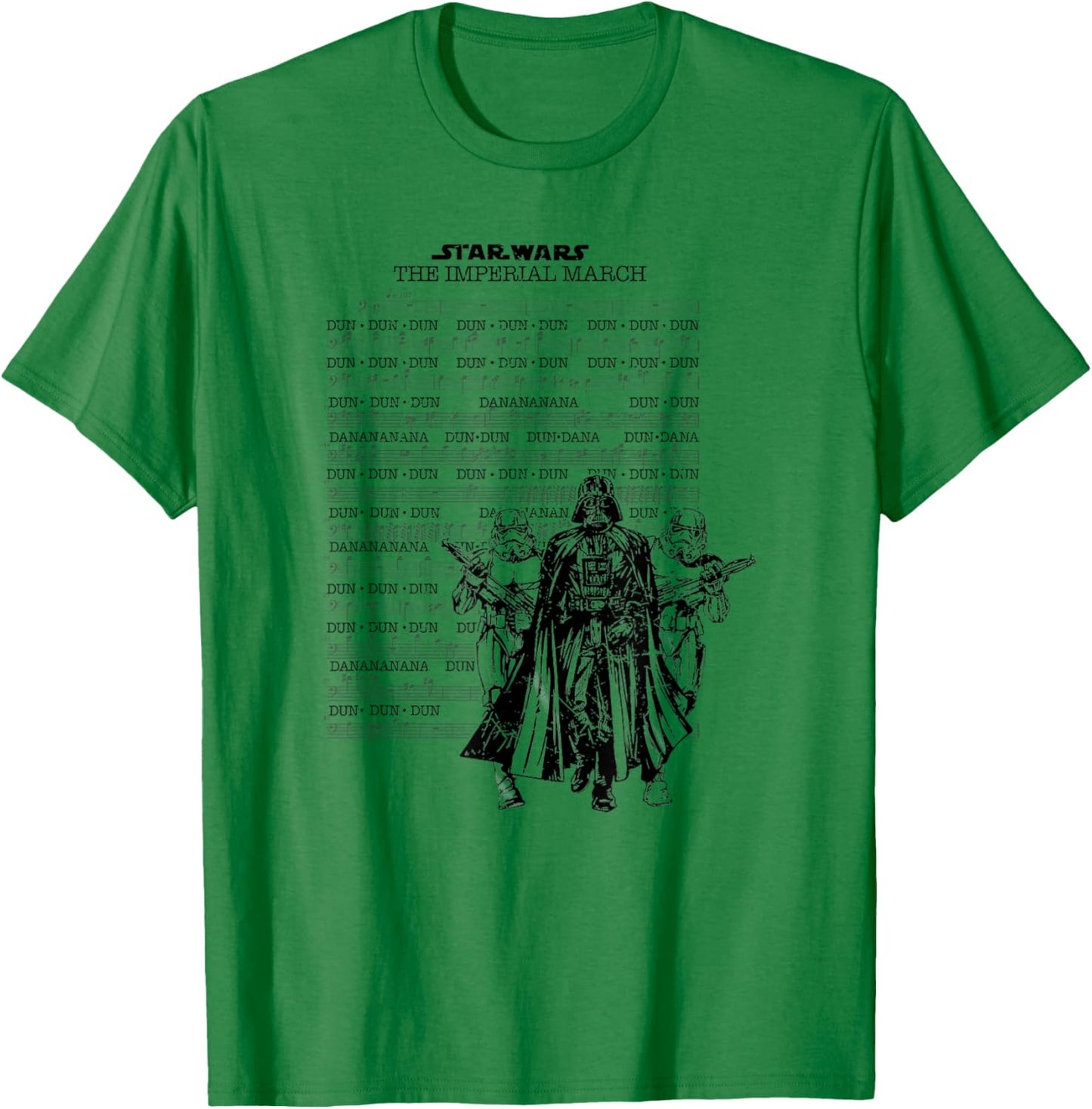Star Wars Classic Imperial March Partitures Group Shot T-Shirt - T-Shirt | Irish Green