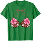 Coconut Bra Hawaiian Tropical Costume Luau Party Hawaii Girl T-Shirt - T-Shirt | Irish Green