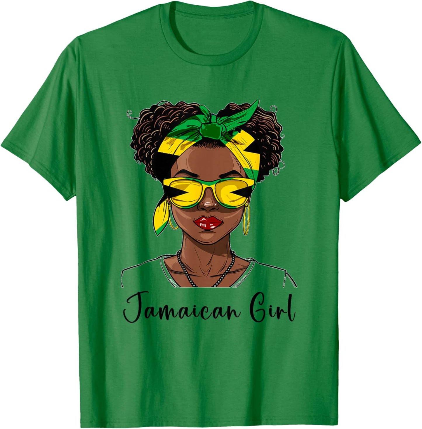 Jamaica Flag Outfit for Woman Girl Souvenirs Jamaican T-Shirt - T-Shirt | Irish Green