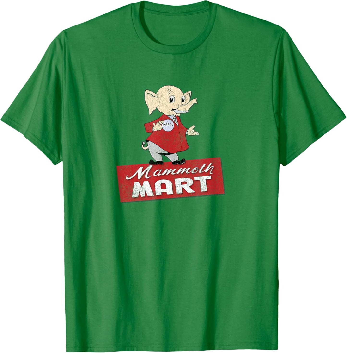 Mammoth Mart Funny Retro 70s Classic Shopping Store T-Shirt - T-Shirt | Irish Green