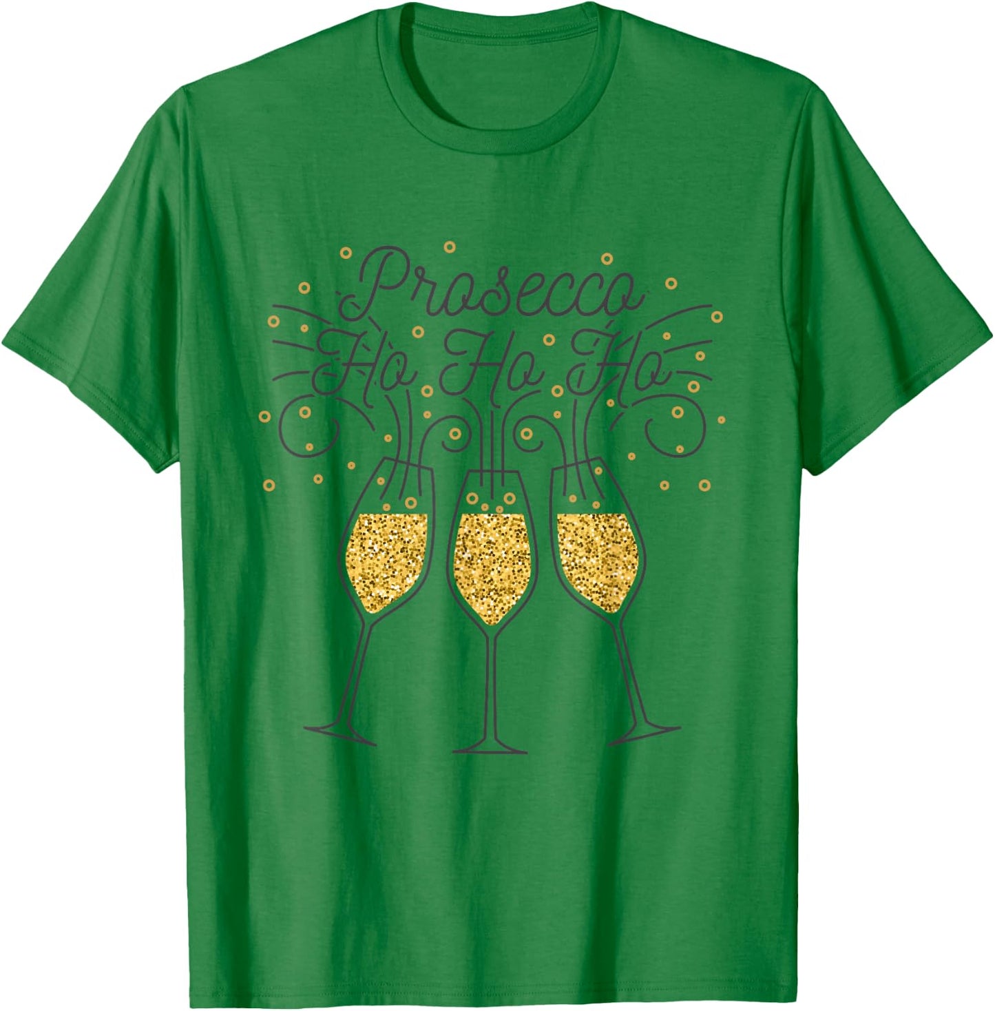 Prosecco Ho Ho Ho T-Shirt - T-Shirt | Irish Green