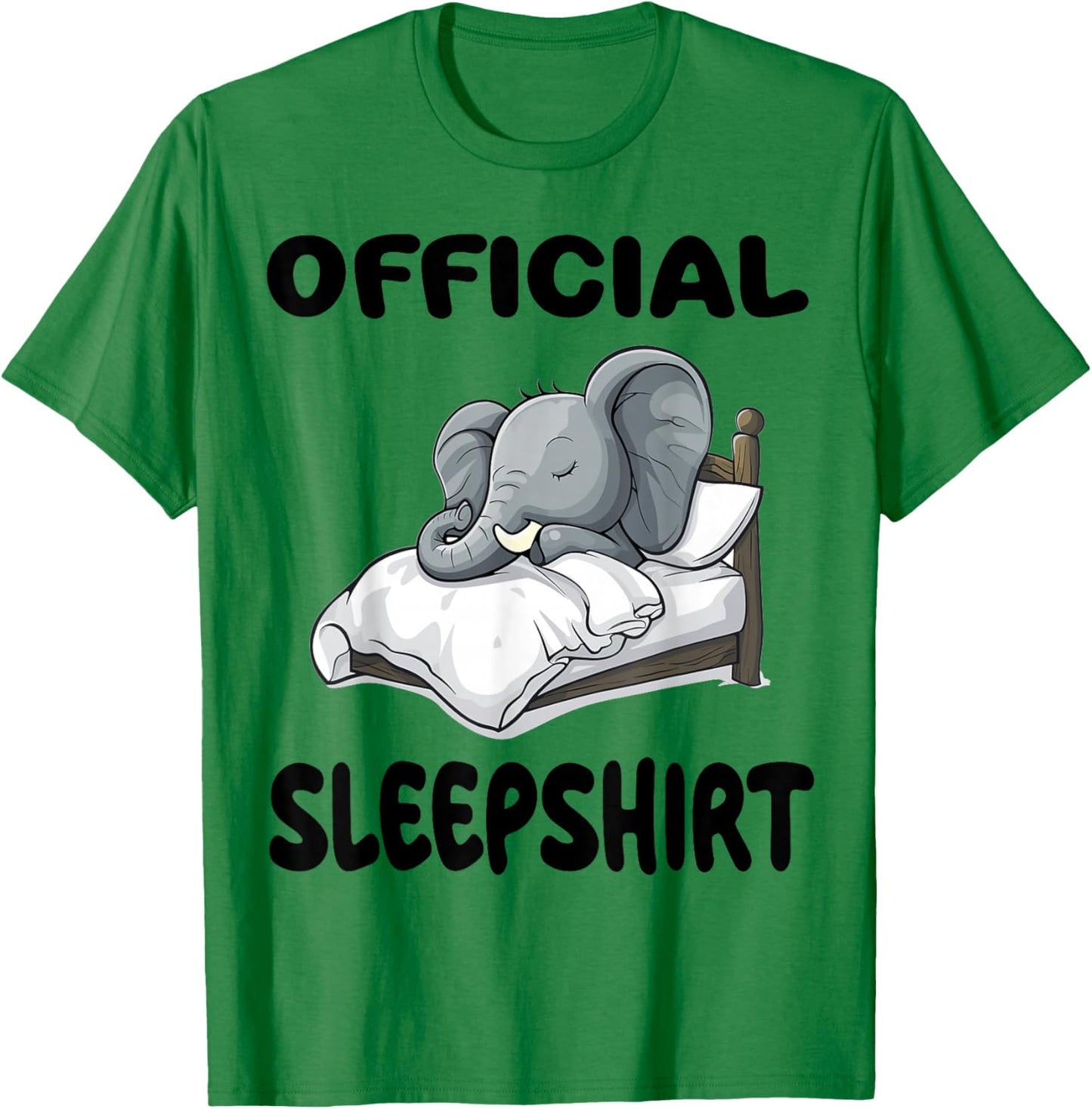 Elephant Animal Official Sleepshirt Pajamas Nightgown T-Shirt - T-Shirt | Irish Green