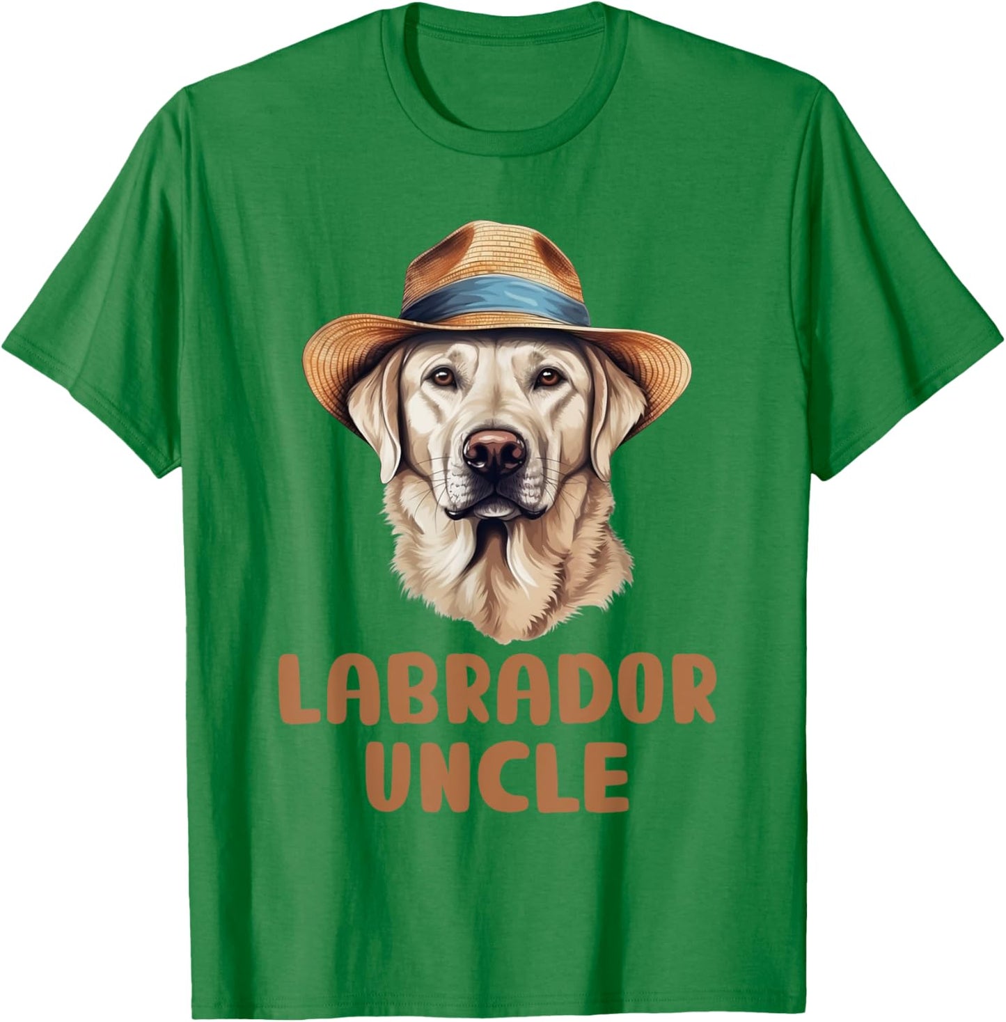 Cute Labrador Uncle Dog Lovers Gift Funny Puppy Lab Owner Women Kids T-Shirt - T-Shirt | Irish Green