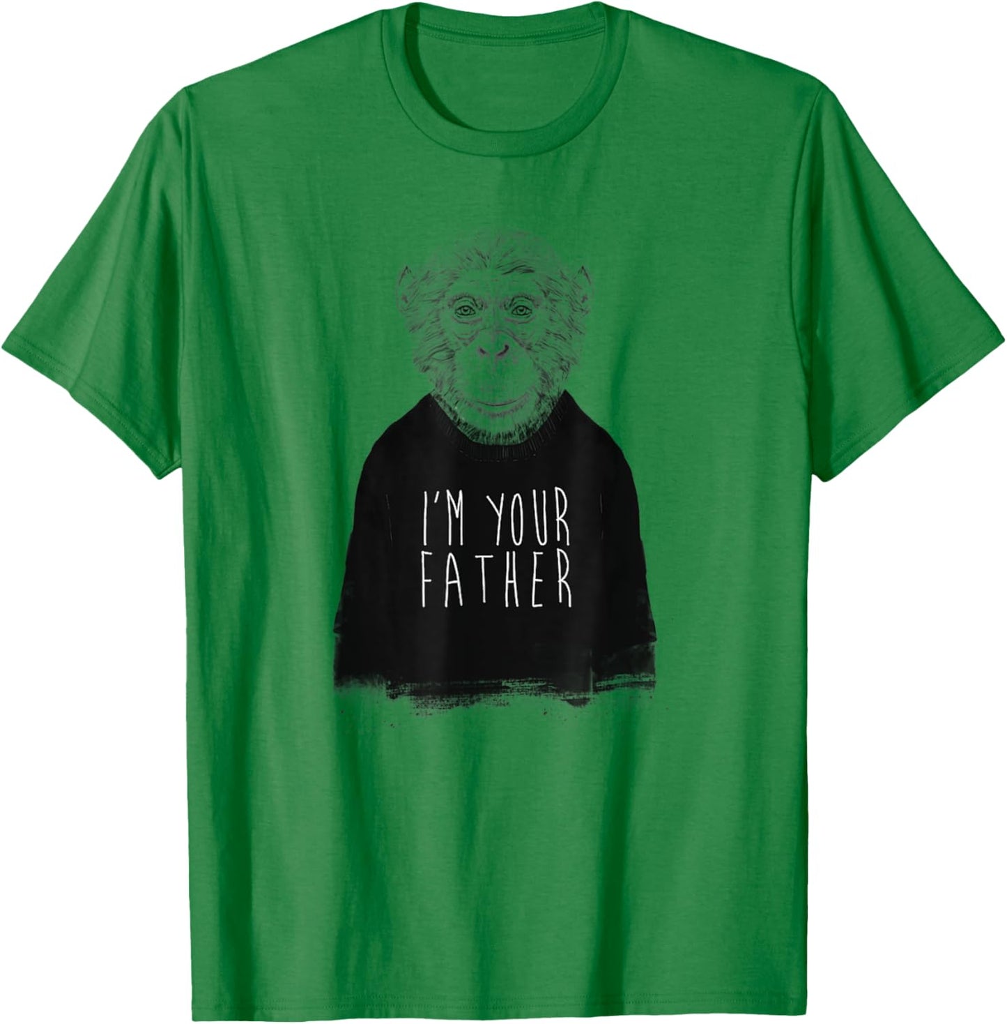 Funny Monkey I'm Your Father - Daddy Fathers Day T-Shirt - T-Shirt | Irish Green