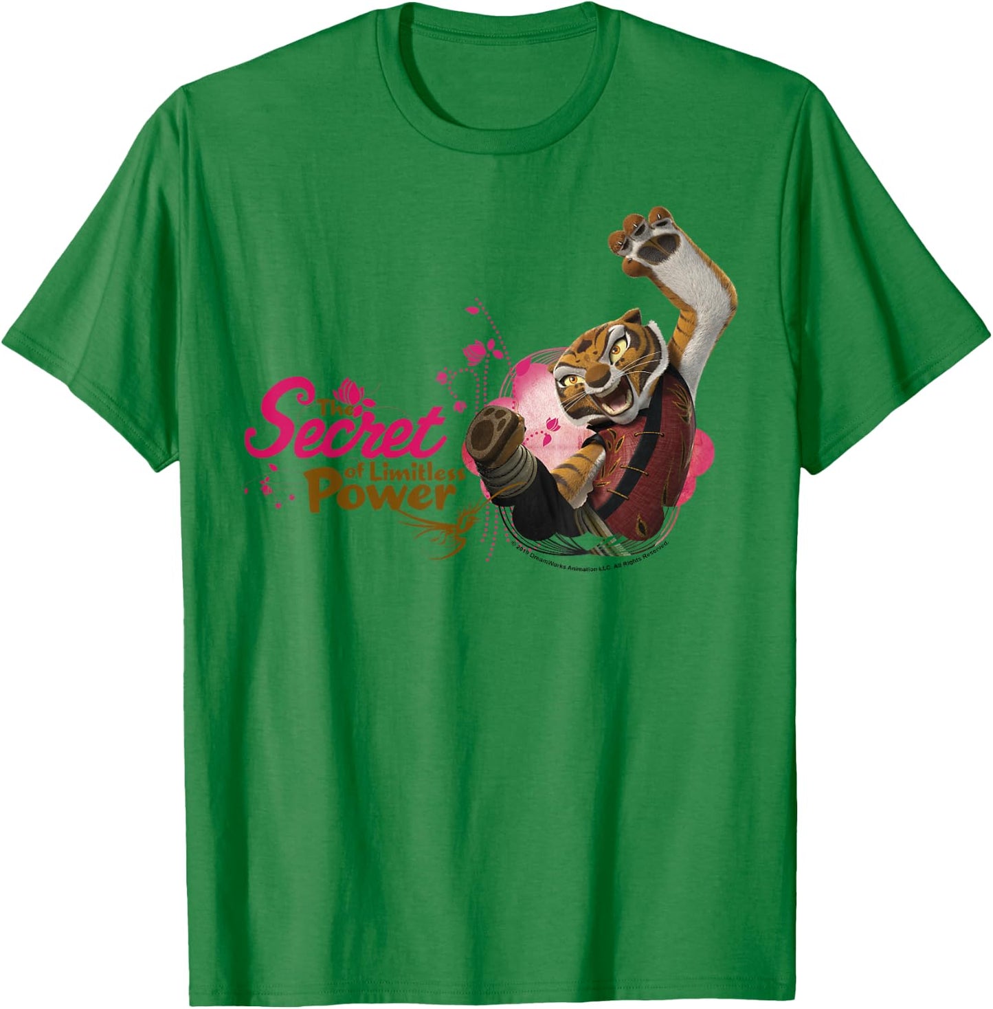 Kung Fu Panda Tigress The Secret Of Limitless Power T-Shirt - T-Shirt | Irish Green