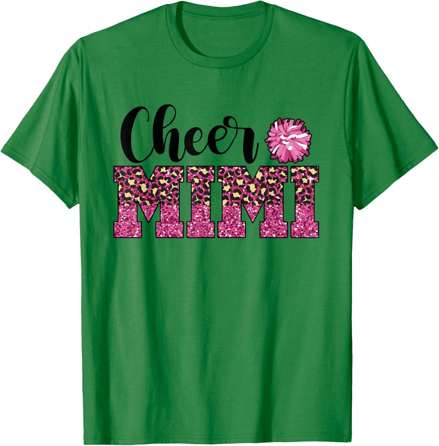 Cute Cheer Mimi Of A Cheerleader Mimi Grandma T-Shirt - T-Shirt | Irish Green
