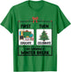 First Educate Then Celebrate Christmas Teacher Winter Break T-Shirt - T-Shirt | Irish Green