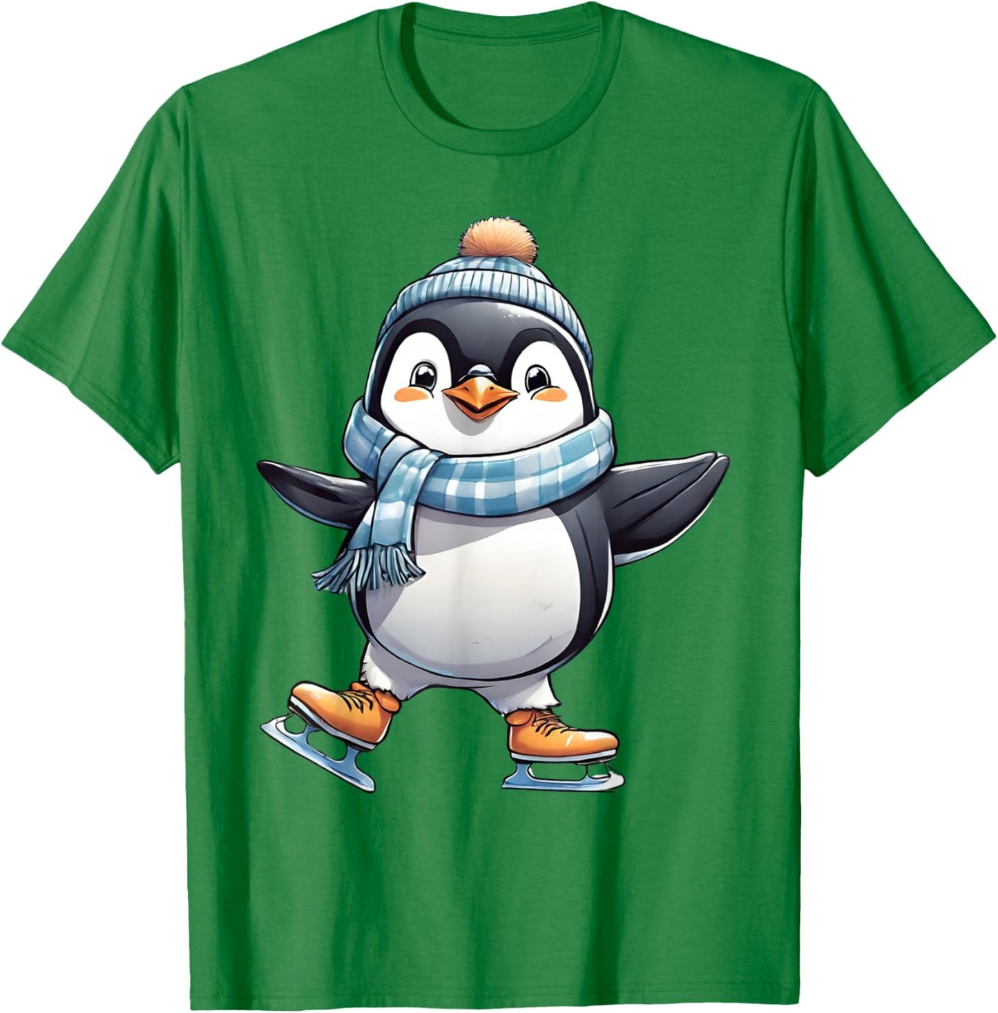 Funny Ice Skating Penguin Figure Skater Skate Dancer Gift T-Shirt - T-Shirt | Irish Green