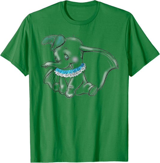 Dumbo - Sitting Dumbo T-Shirt - T-Shirt | Irish Green