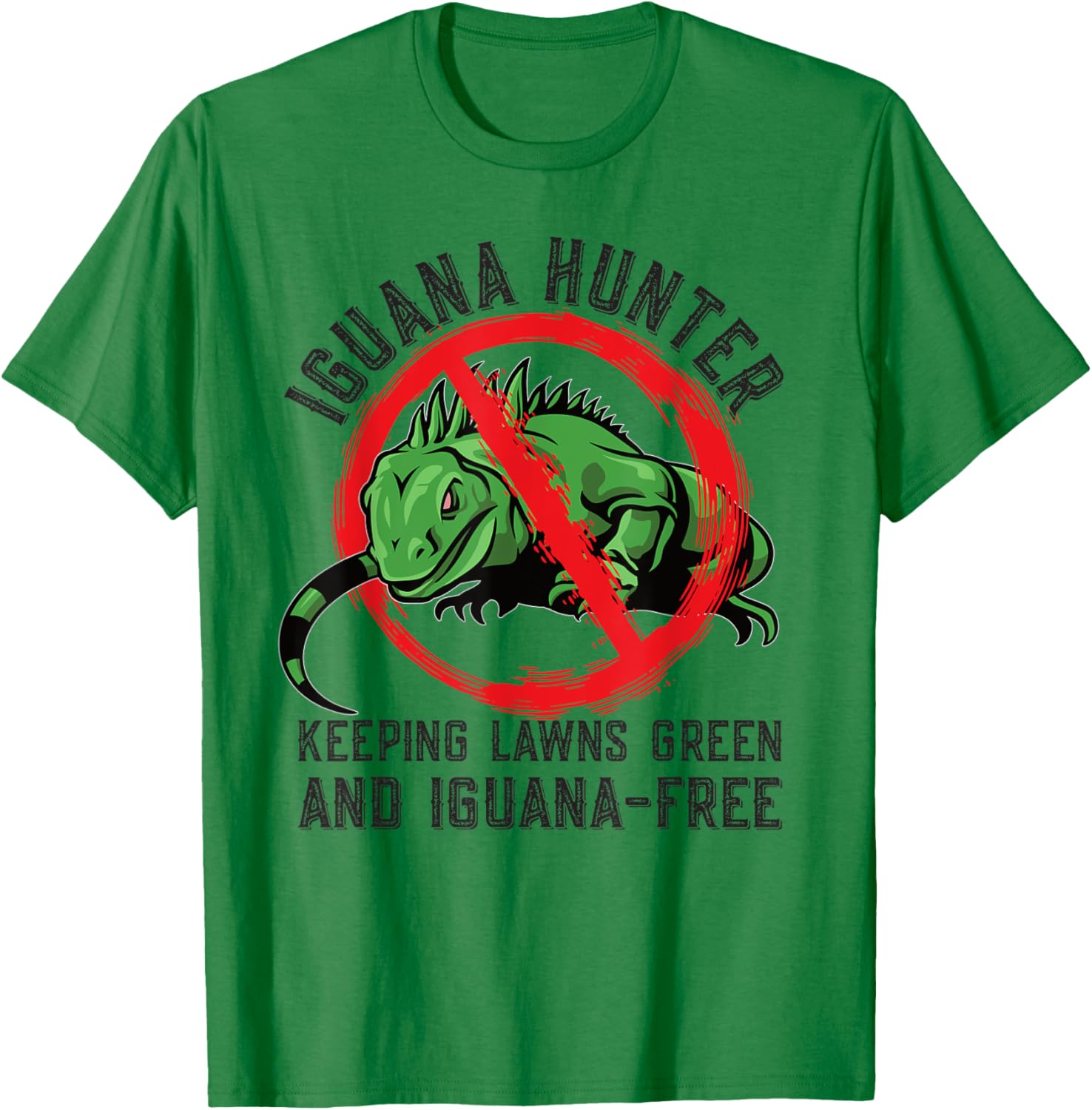 Iguana Hunting Design For Iguana Hunter T-Shirt - T-Shirt | Irish Green