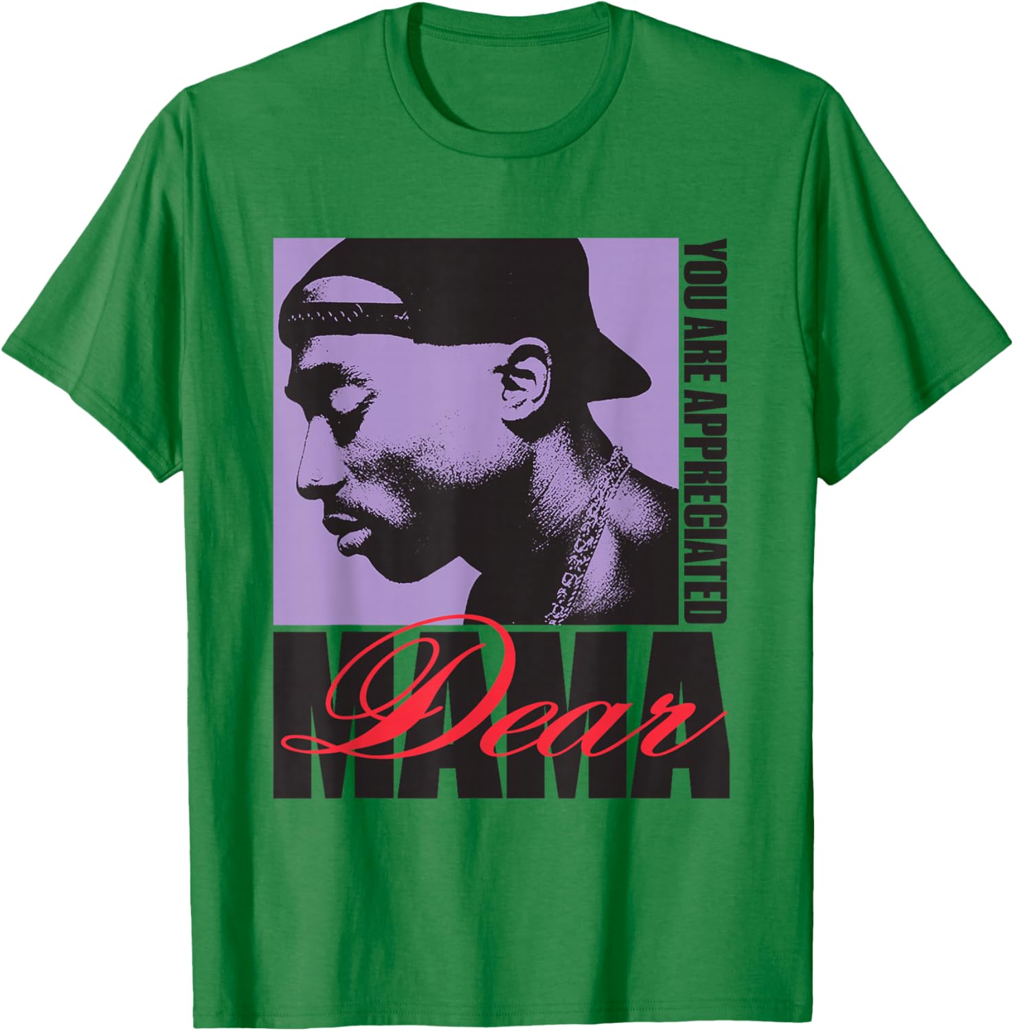 Official Tupac Dear Mama Appreciated T-Shirt - T-Shirt | Irish Green