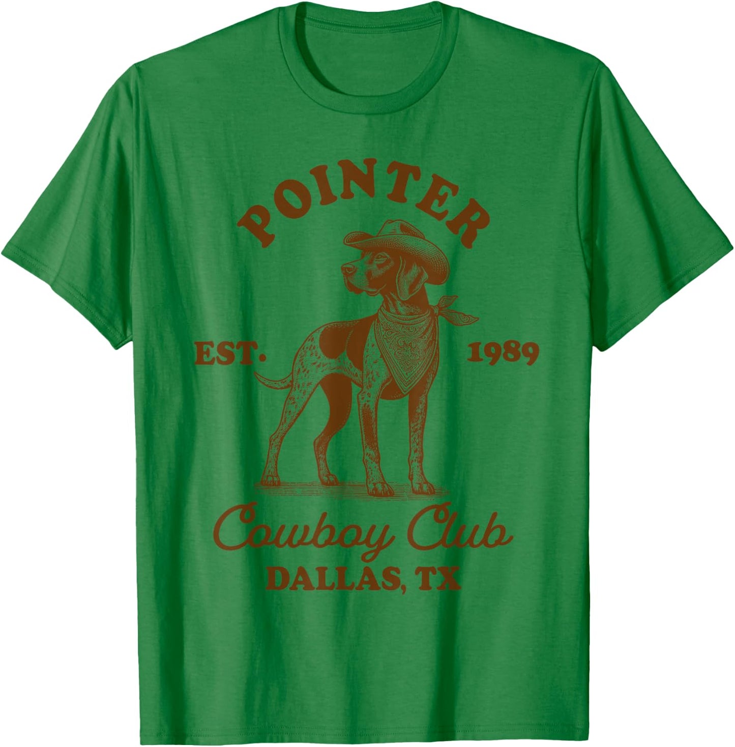 German Shorthaired Pointer Mom Howdy Pointer Cowboys Club T-Shirt - T-Shirt | Irish Green