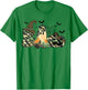 Retro Camo Boo Ghost Coquette Camouflage Ghost Halloween T-Shirt - T-Shirt | Irish Green