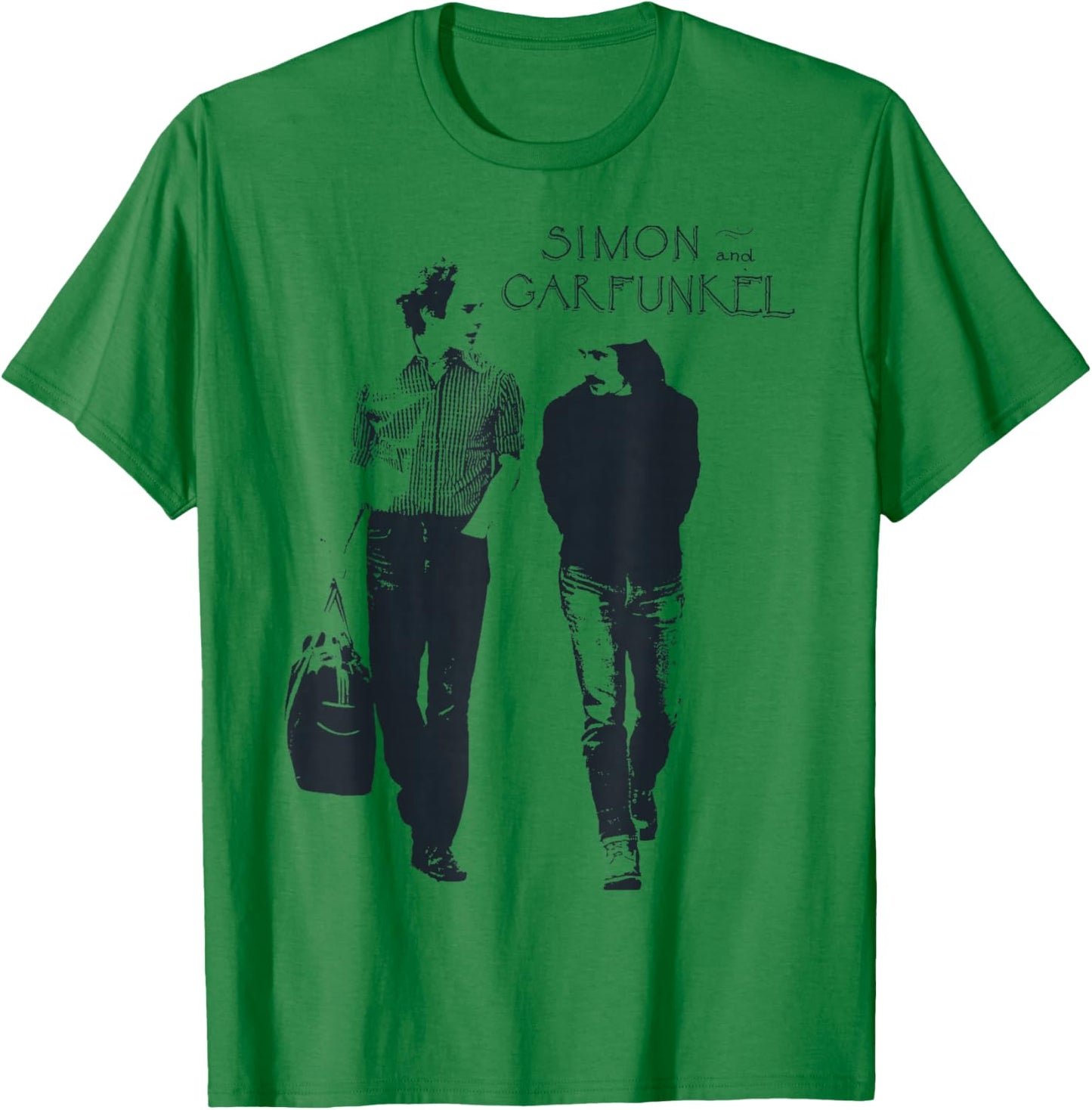 Simon & Garfunkel - Walking T-Shirt - T-Shirt | Irish Green