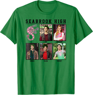 Zombies - Seabrook Yearbook Zed Addison Bonzo Eliza Bucky T-Shirt - T-Shirt | Irish Green