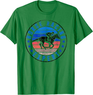 Horse Racing Expert Race Horses Racer T-Shirt - T-Shirt | Irish Green